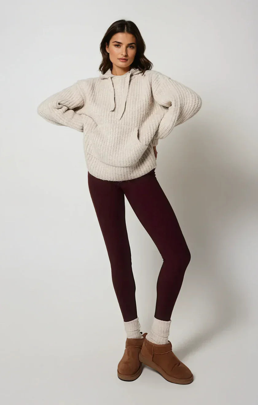 Damen Thermo Leggings Hohe Taille Warm