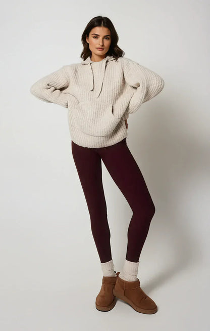 Damen Thermo Leggings Hohe Taille Warm