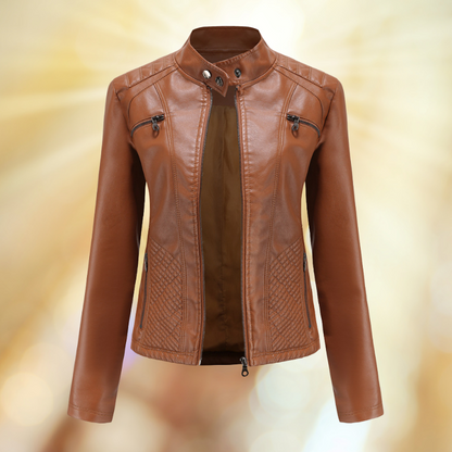 Damen Lederjacke Übergangsjacke Leder Bequem