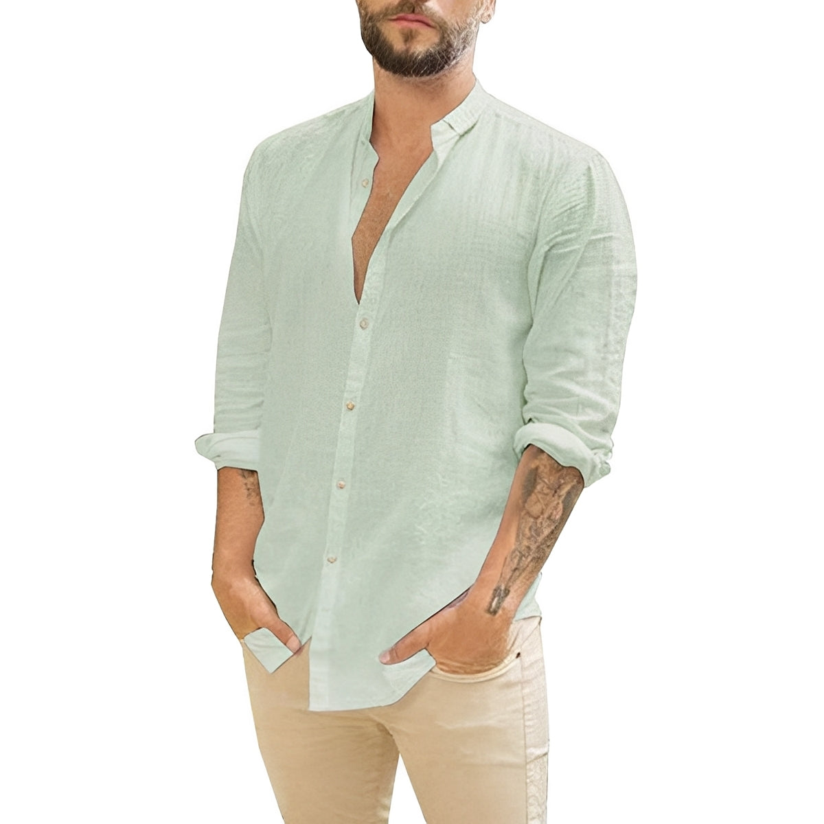 Herrenhemd Slim Fit Knopfleiste