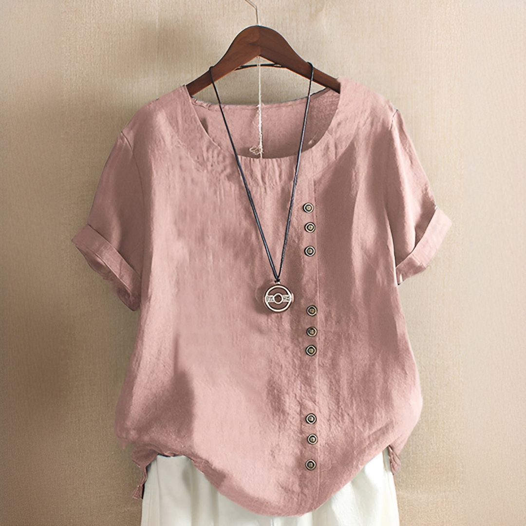 Damen Sommer T-Shirt Leicht Elegant