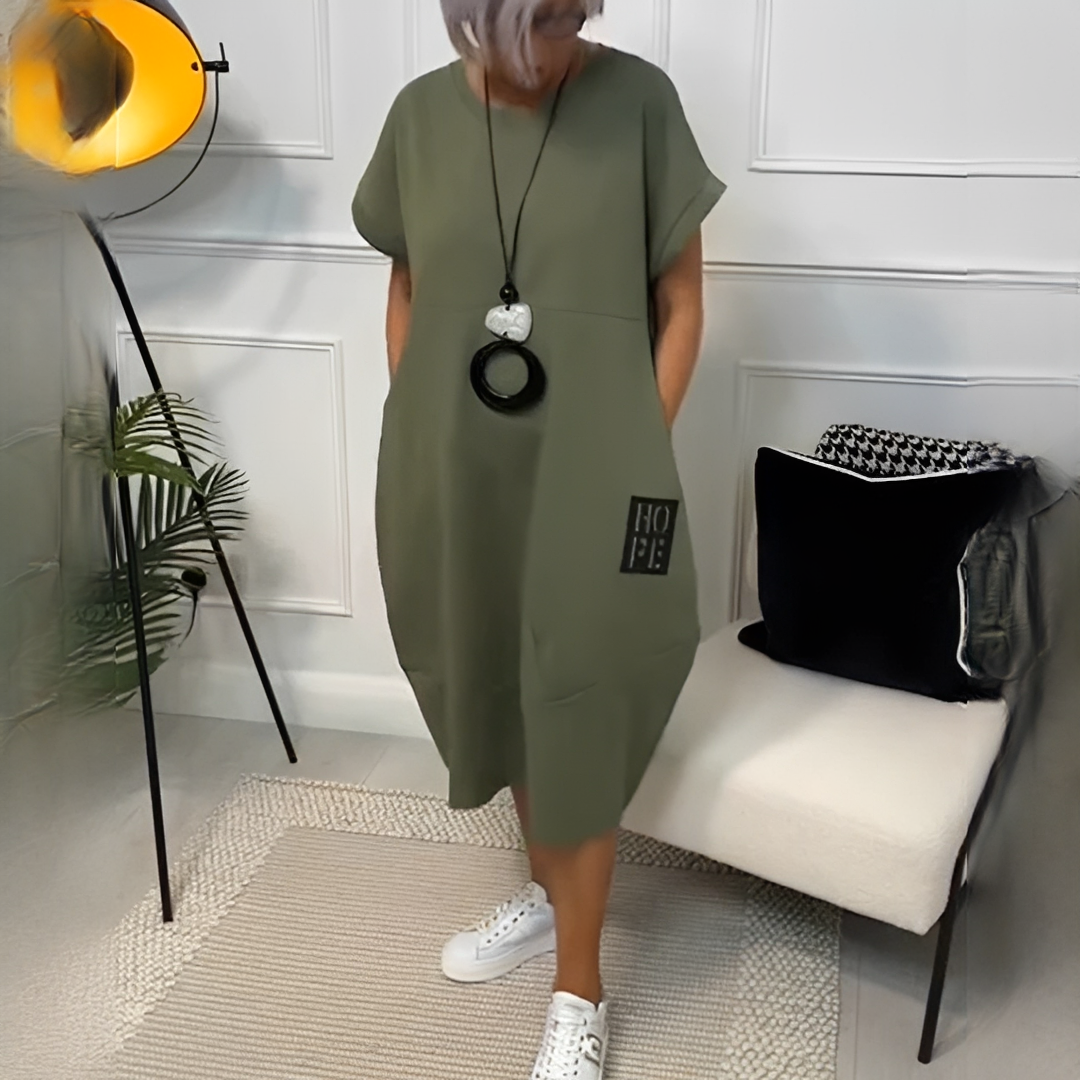 Damen Sommerkleid Leichtes Baumwollkleid Modern