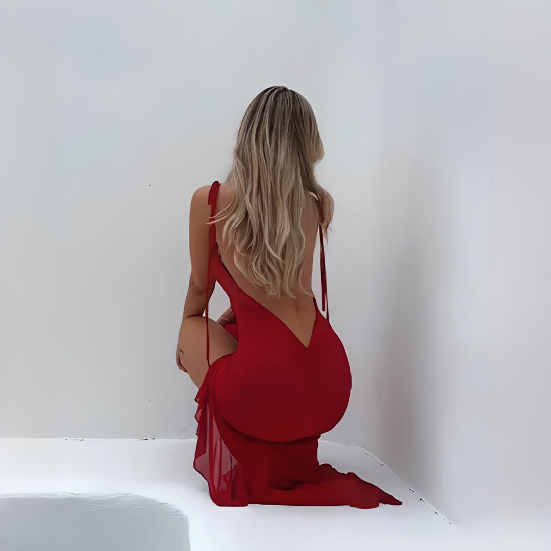Damen Abendkleid Lang Elegantes