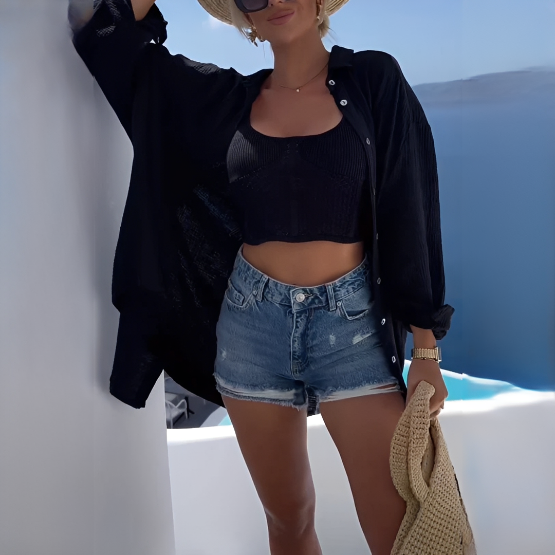Damen Sommerbluse Modern Leicht