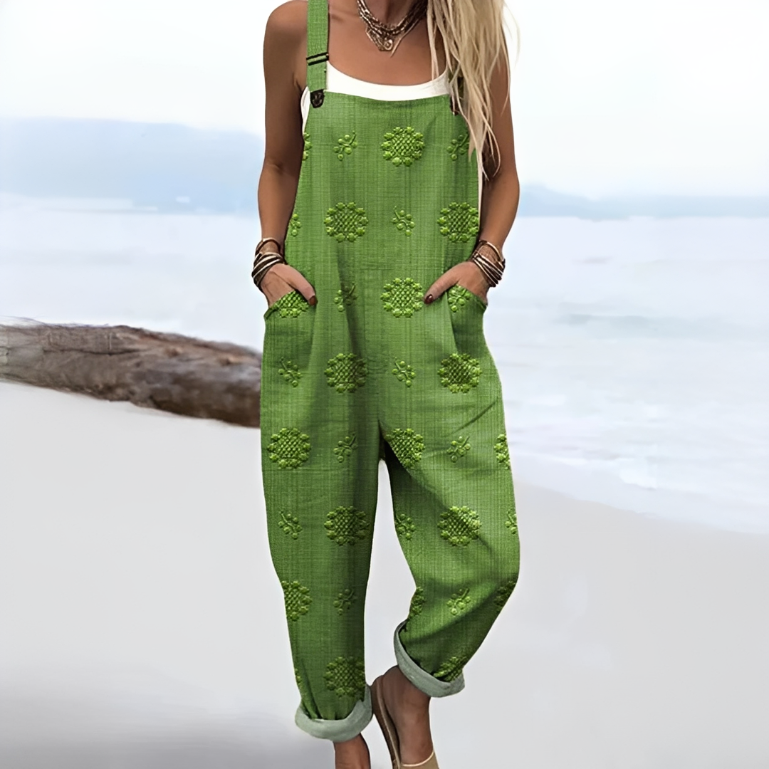 Damen Overall Leicht Sommer Baumwolle