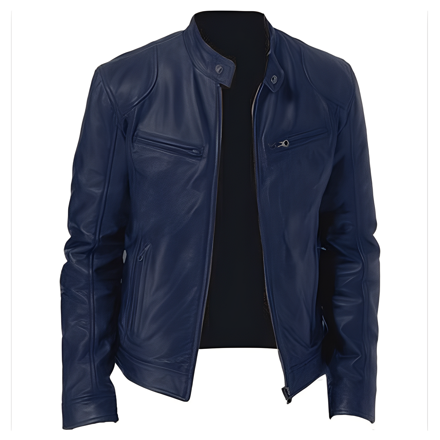 Männer Lederjacke PU Modern