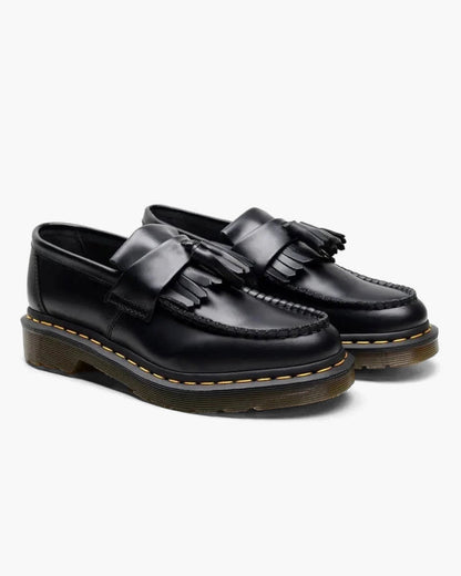Herren Loafer Schuhe Leder Quasten Elegant Schwarz - Norvielle