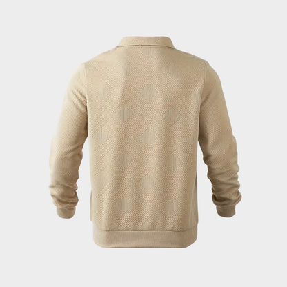 Herren Pullover Halb-Reißverschluss Bequem Freizeit
