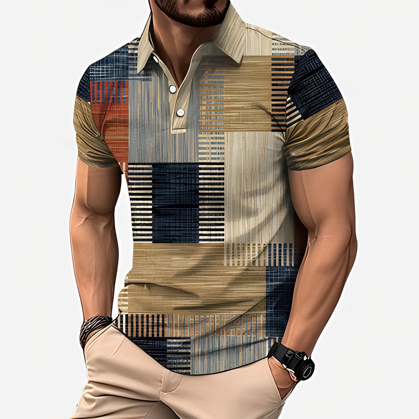 Herren T-Shirts Slim Fit Stilvoll Modern - Norvielle
