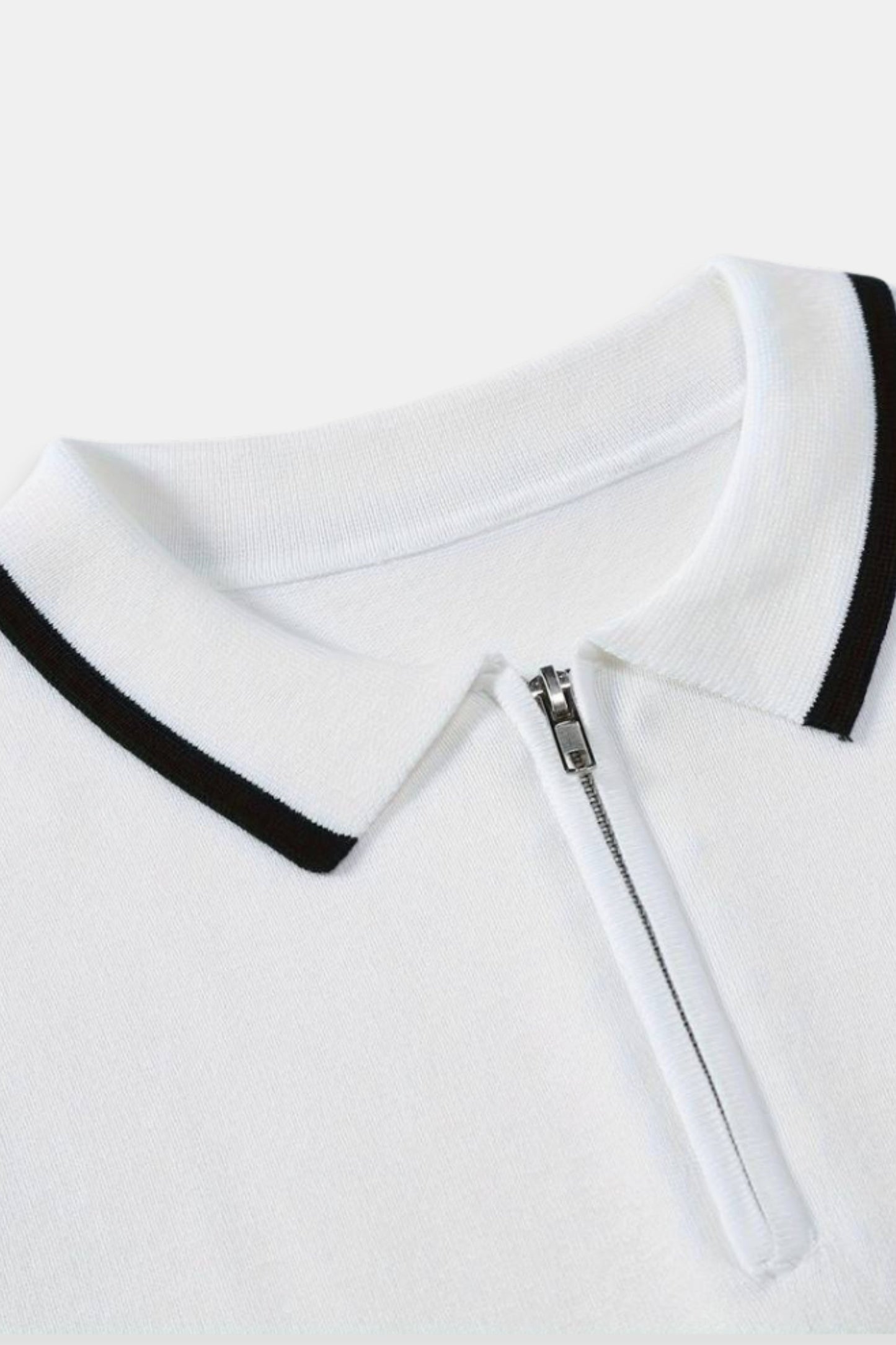 Herren Poloshirt Klassisch Mit Reißverschluss Modern