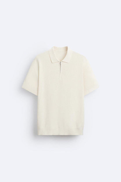 Herren Strickpolo Reißverschluss Elegantes Design - Norvielle