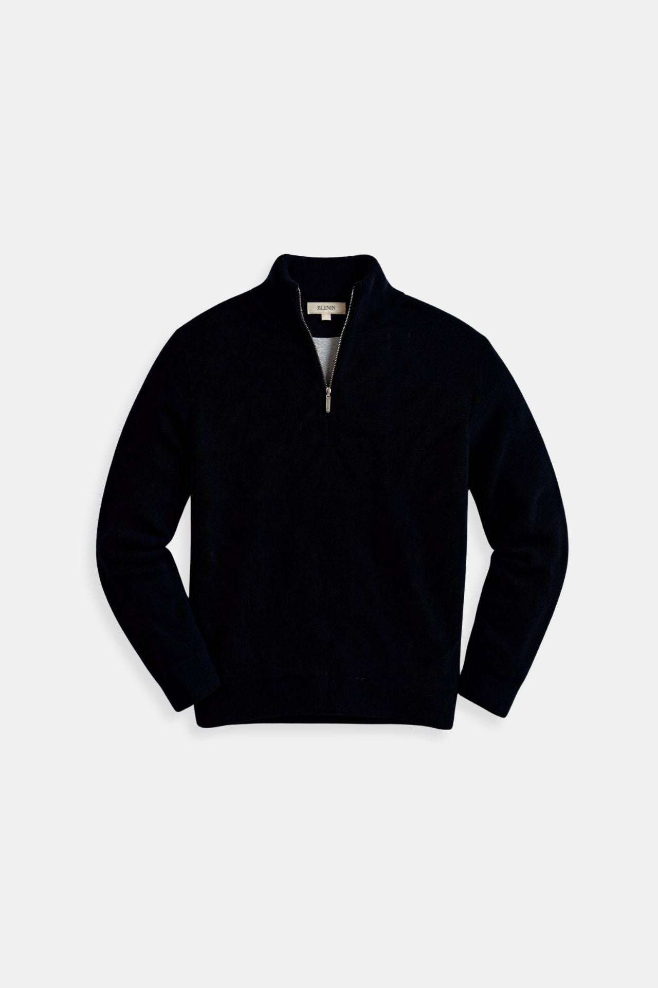 Klassisches Sweatshirt mit Reißverschlusskragen