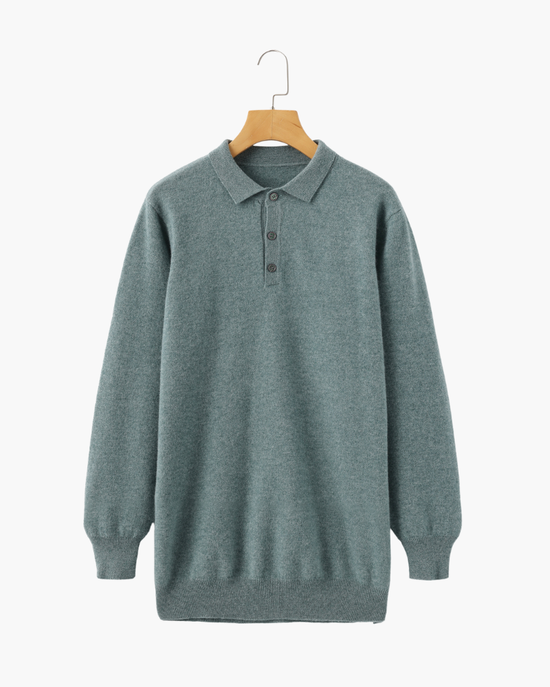 Herren Kaschmirpullover Polokragen Warm