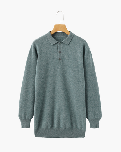 Herren Kaschmirpullover Polokragen Warm