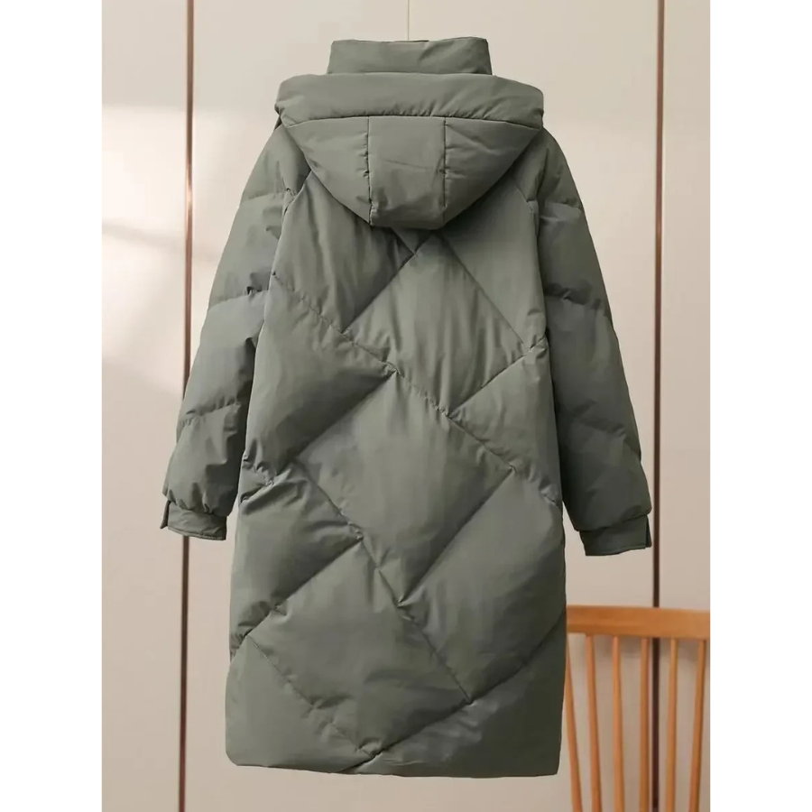 Damen Pufferjacke Leicht Grau Mit Umlegekragen