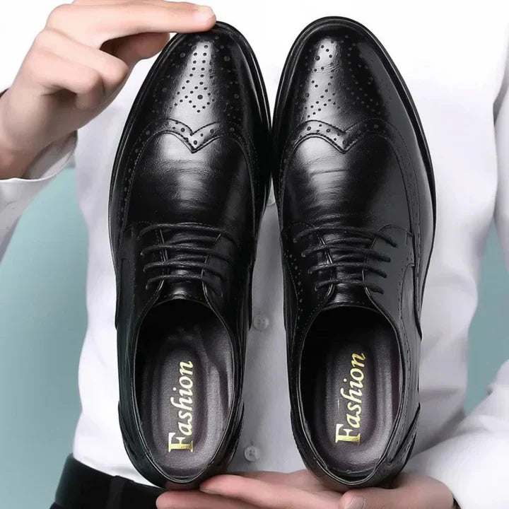 Herren Oxford Schuhe Anzug Leder