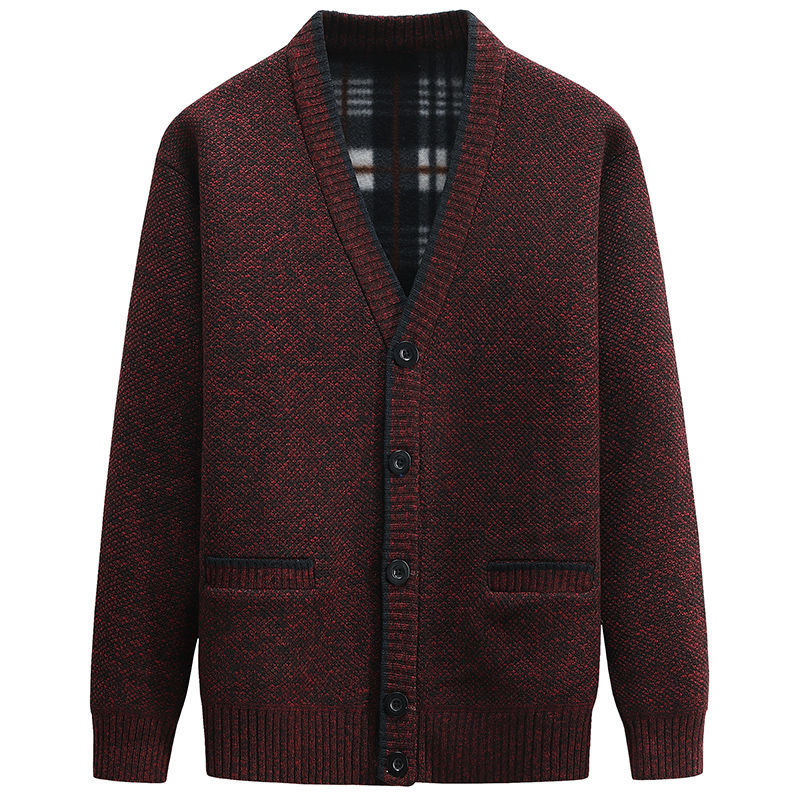 Herren Strickjacke Baumwolle Elegantes Design