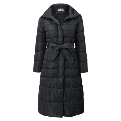 Damen Pufferjacke Eleganter Umlegekragen Mit Knöpfen