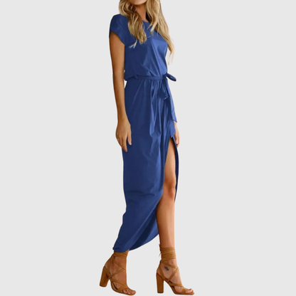 Damen Sommerkleid Midi Midi-Länge