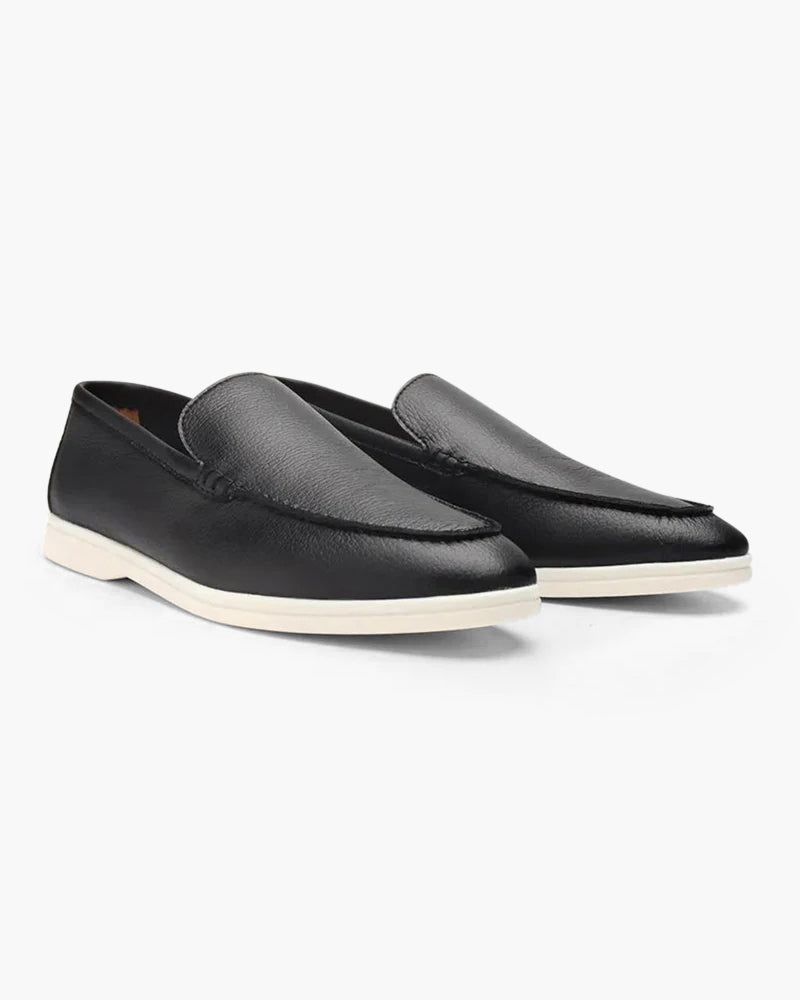 Herren Leder Loafer Vintage Braun Cowhide Elegante