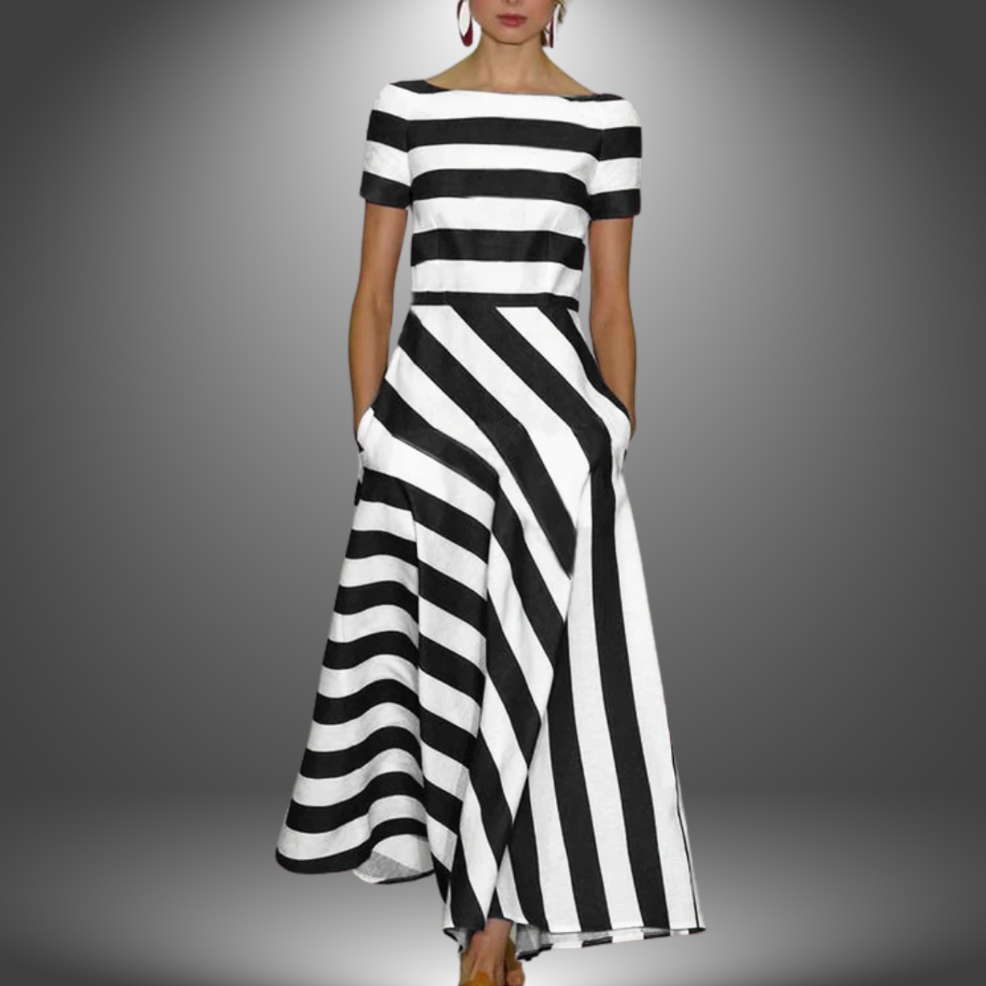 Damen Maxi-Kleid A-Linie Elegant Lang