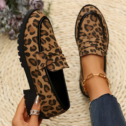 Damen Mokassins Blumenprint Stoff