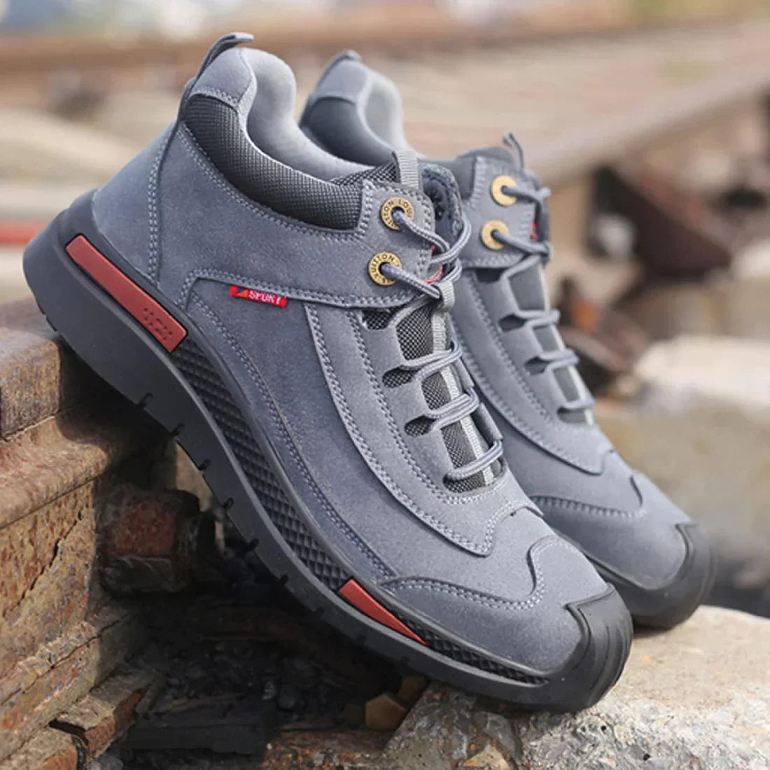 Herren Arbeitsschuhe Wasserdicht Stahlkappe Schwarz - Norvielle