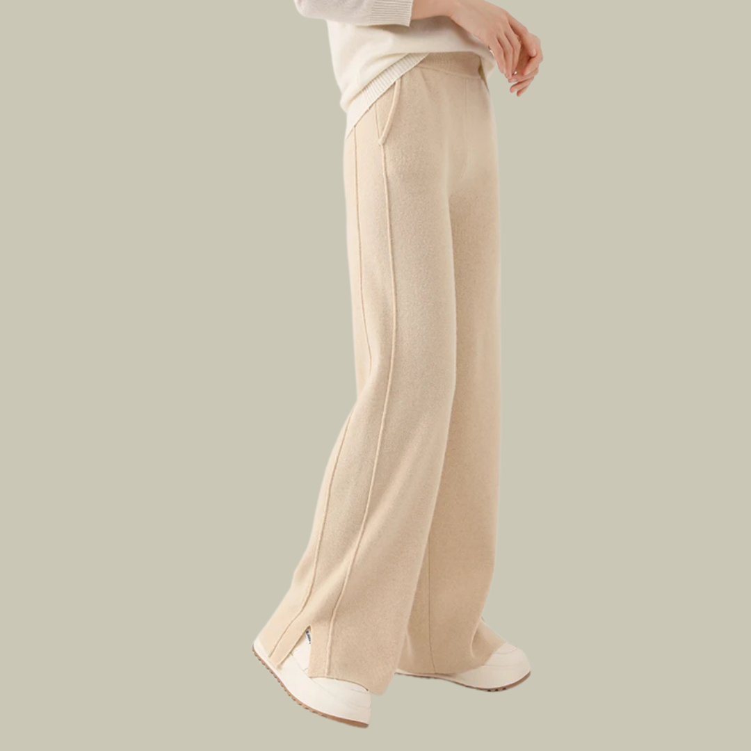 Damen Strickhose Locker Geschnitten Bequem