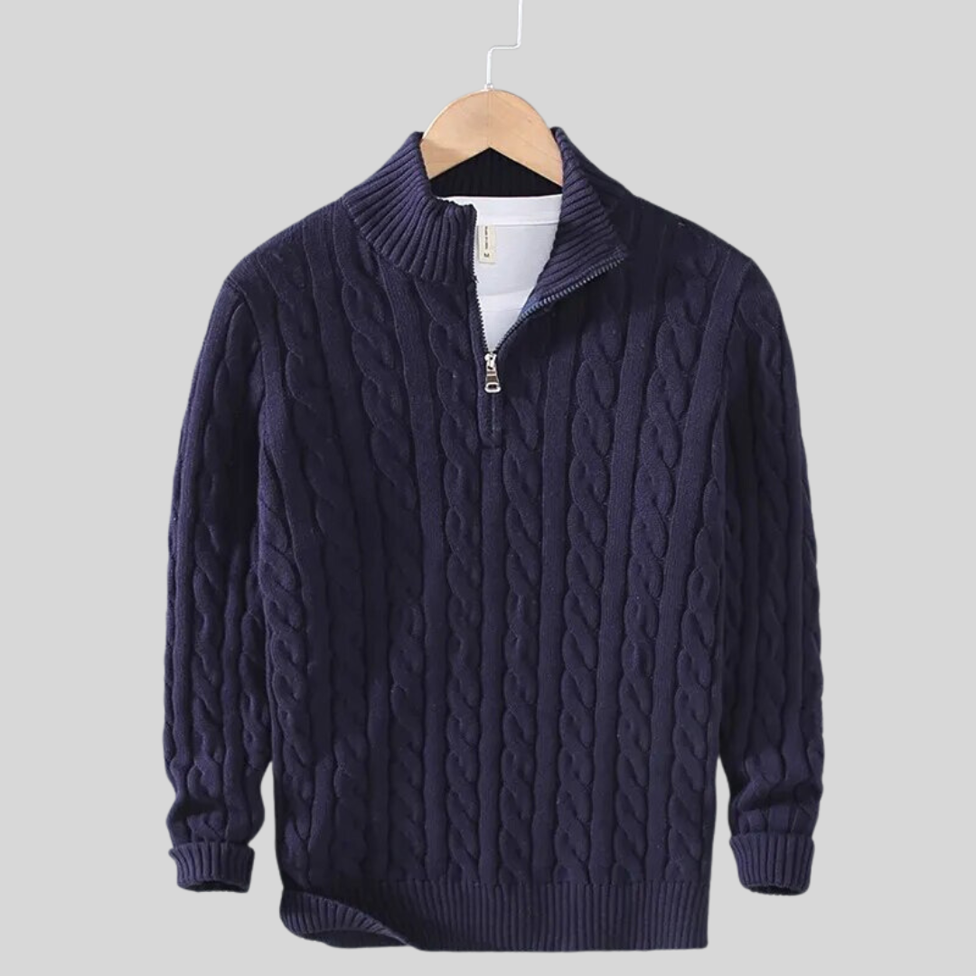 Damen Baumwollpullover Bequem Hellblau
