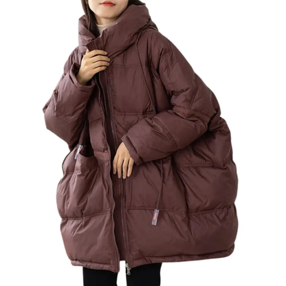 Damen Winterjacke Gepolstert Lockere Fit