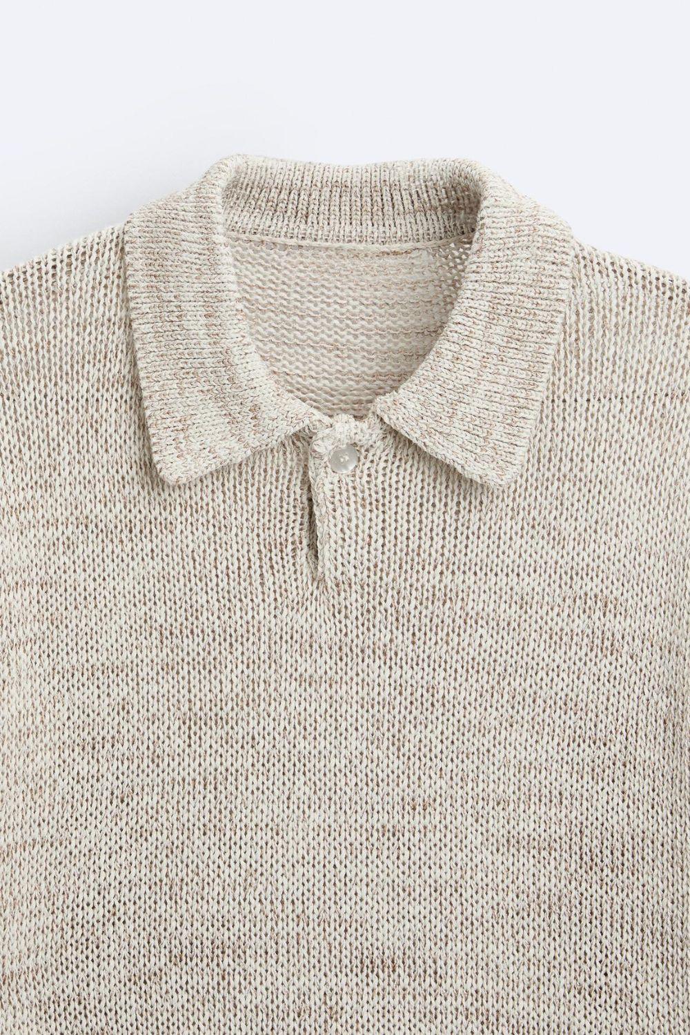 Herren Strickpolo Lässiger Fit Relaxed