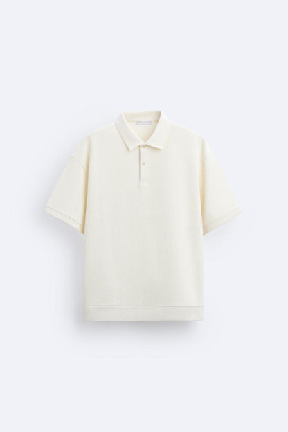 Herren Poloshirt Kurzarm Weiß Bequem - Norvielle