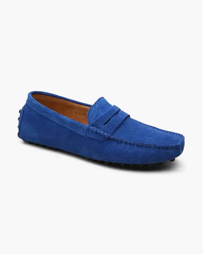 Herren Mokassinschuh Wildleder Braun