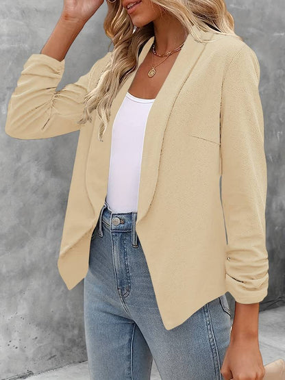 Damen Blazer Offene Vorderseite Modern