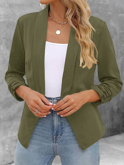 Damen Blazer Offene Vorderseite Modern