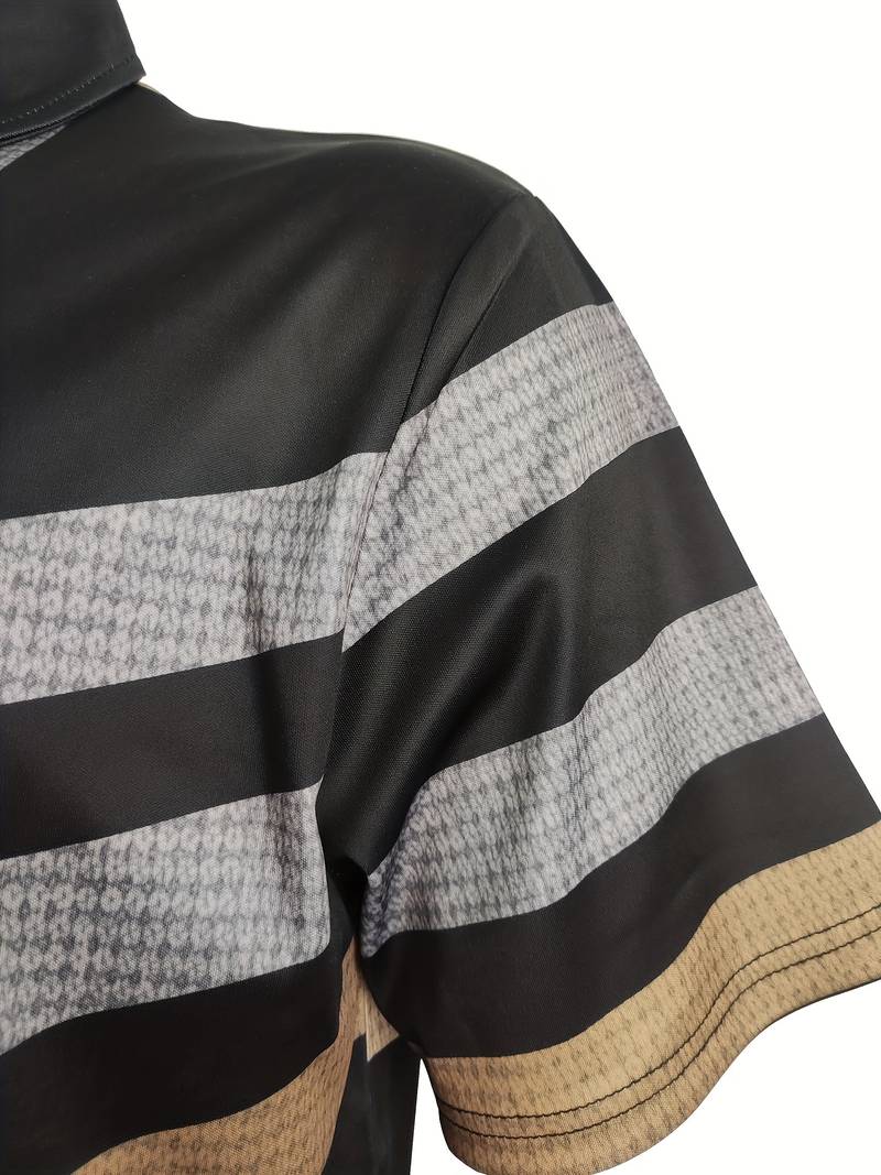 Herren Polo-Shirt Lässig Vintage-Style