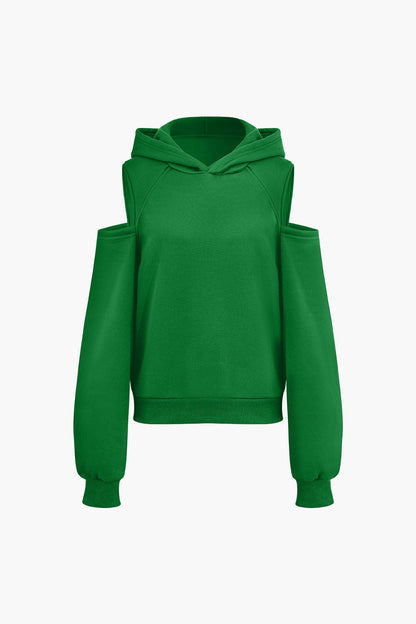Damen Hoodie-Set mit Cut-Outs Trendy