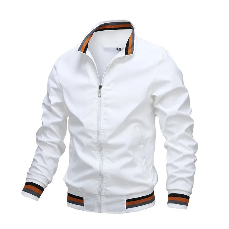 Herren Mitteljahresjacke Sportlich Gestreift Modern