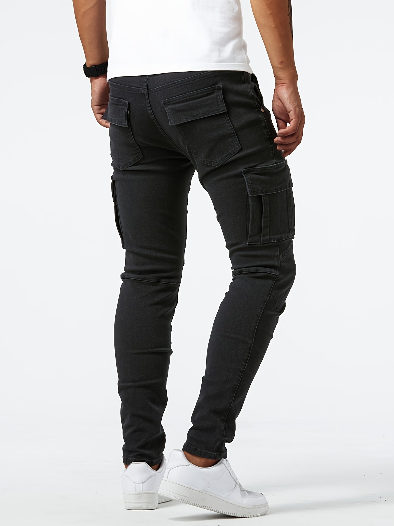 Herren Cargo-Hose Stretch Elastisch Bequem