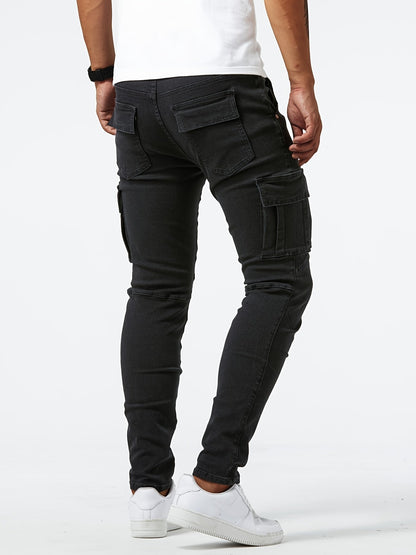 Herren Cargo-Hose Stretch Elastisch Bequem