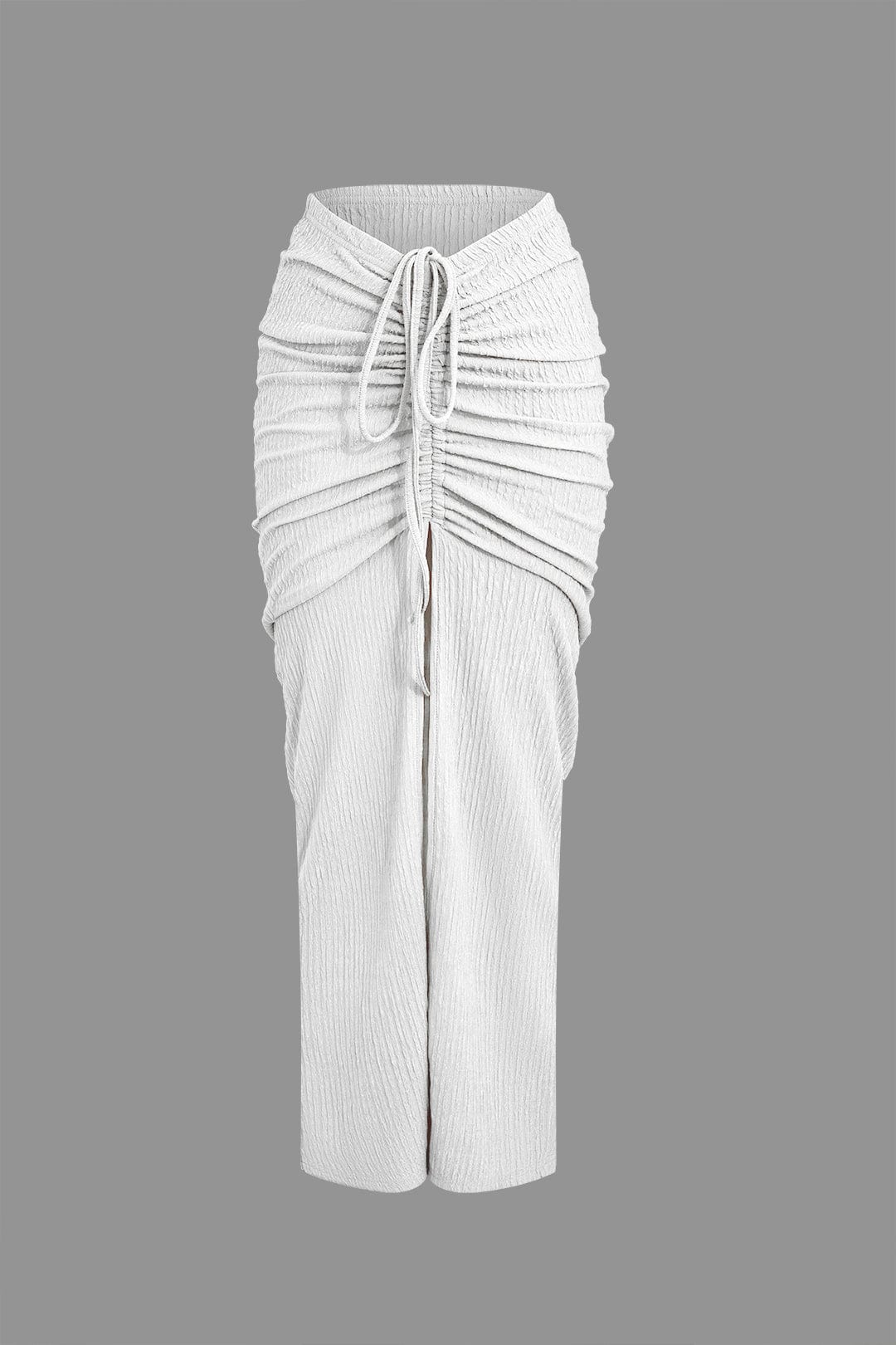 Damen Zweiteiliges Set Raffung Bekleidung