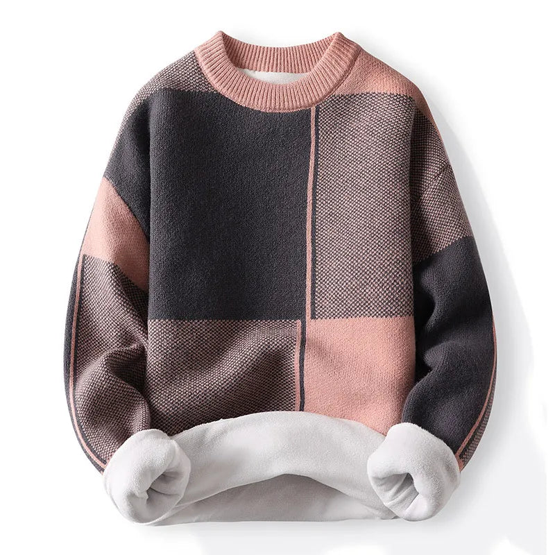 Herren Pullover Colorblock Rundhals Frühling Farben