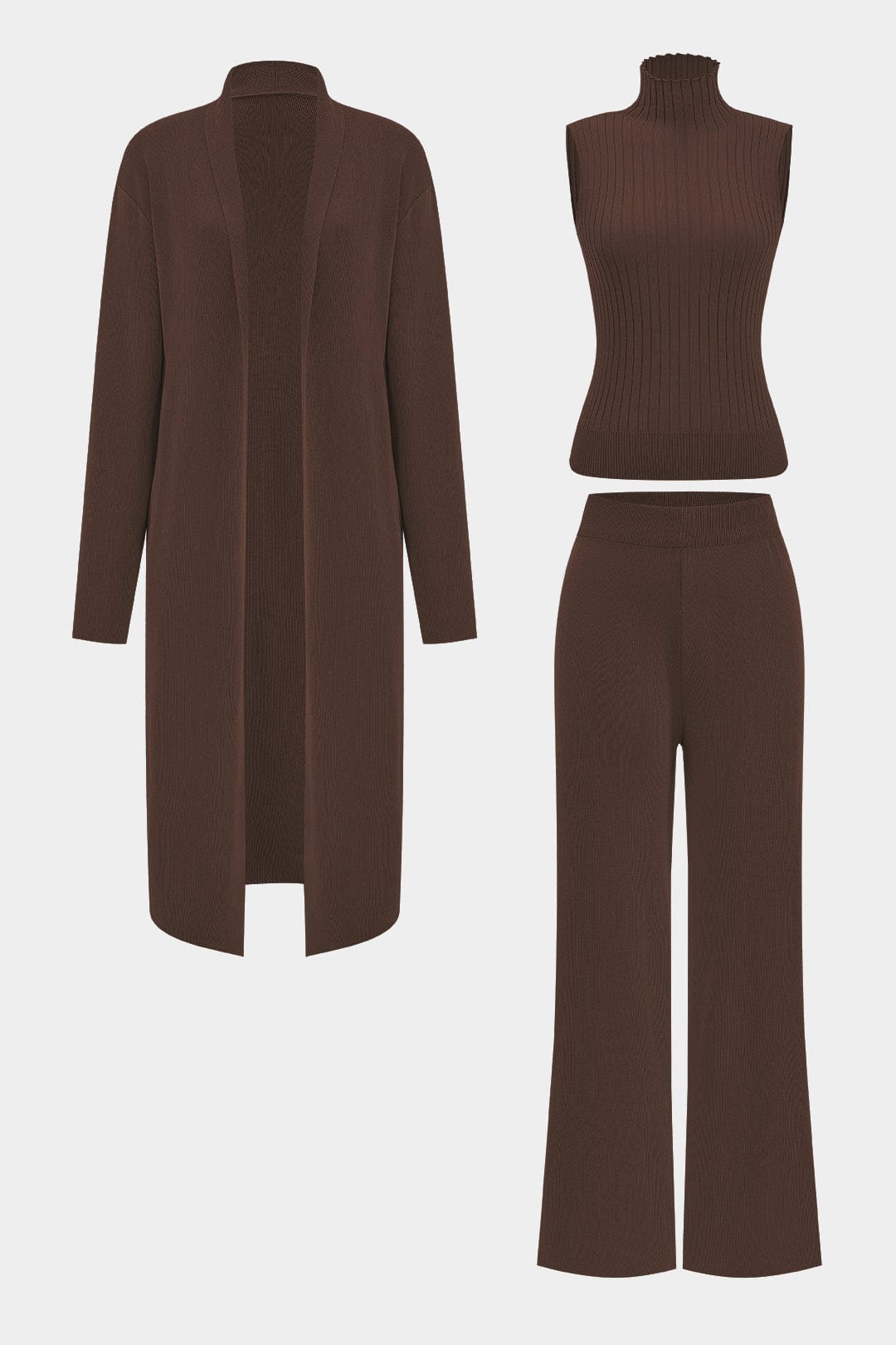 Damen Strickset Dreiteilig Modern
