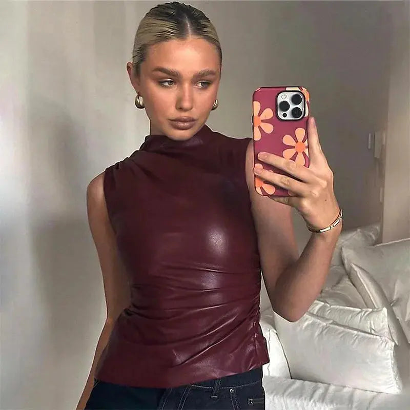 Mia | Rotes Top in Burgunder Zendoo.de