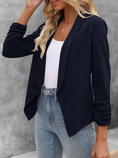 Damen Blazer Offene Vorderseite Modern