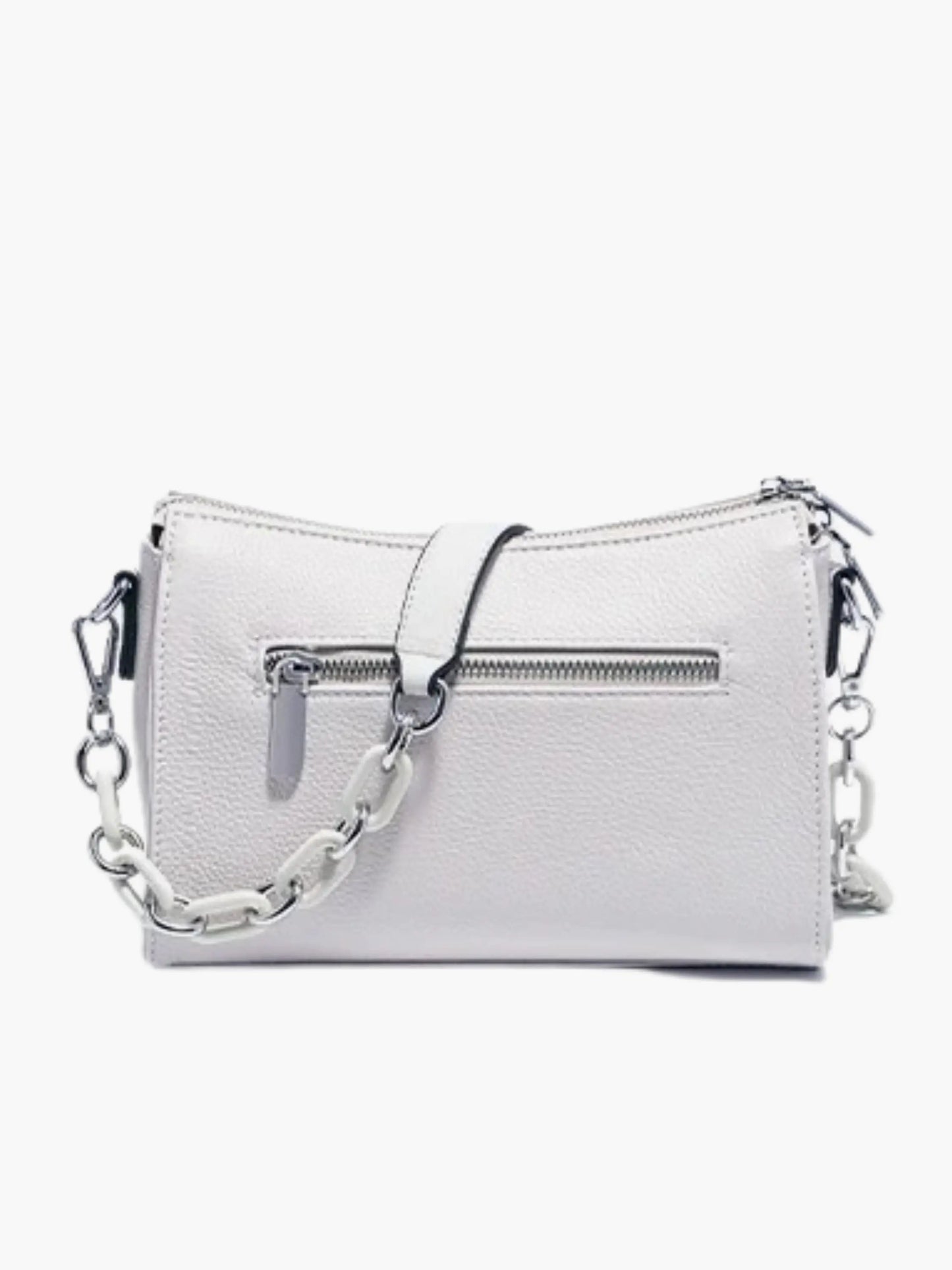 e Damen Lederschultertasche Elegantes Design