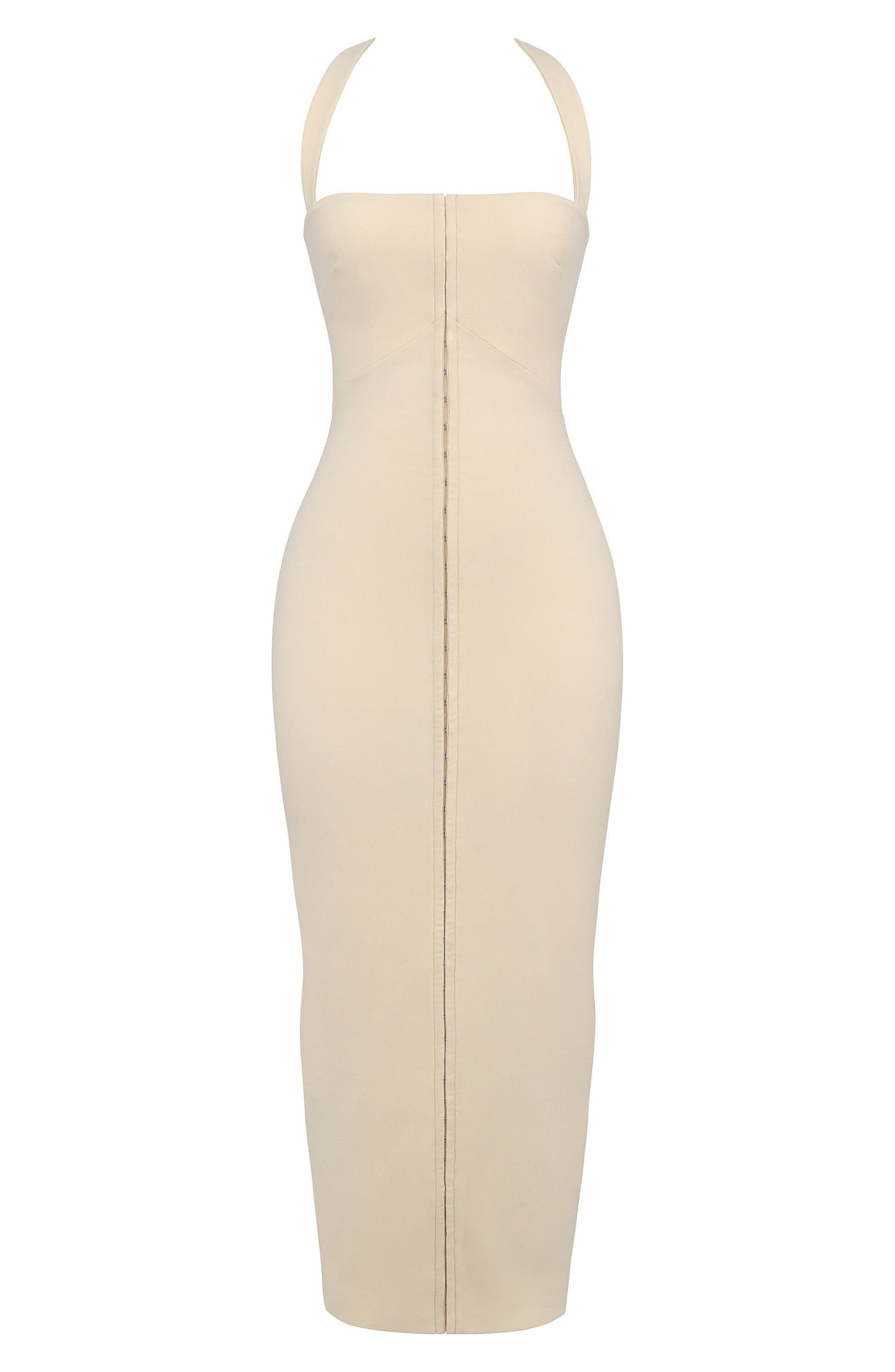 Aurora Maxi Kleid Rückansicht in Ecru
