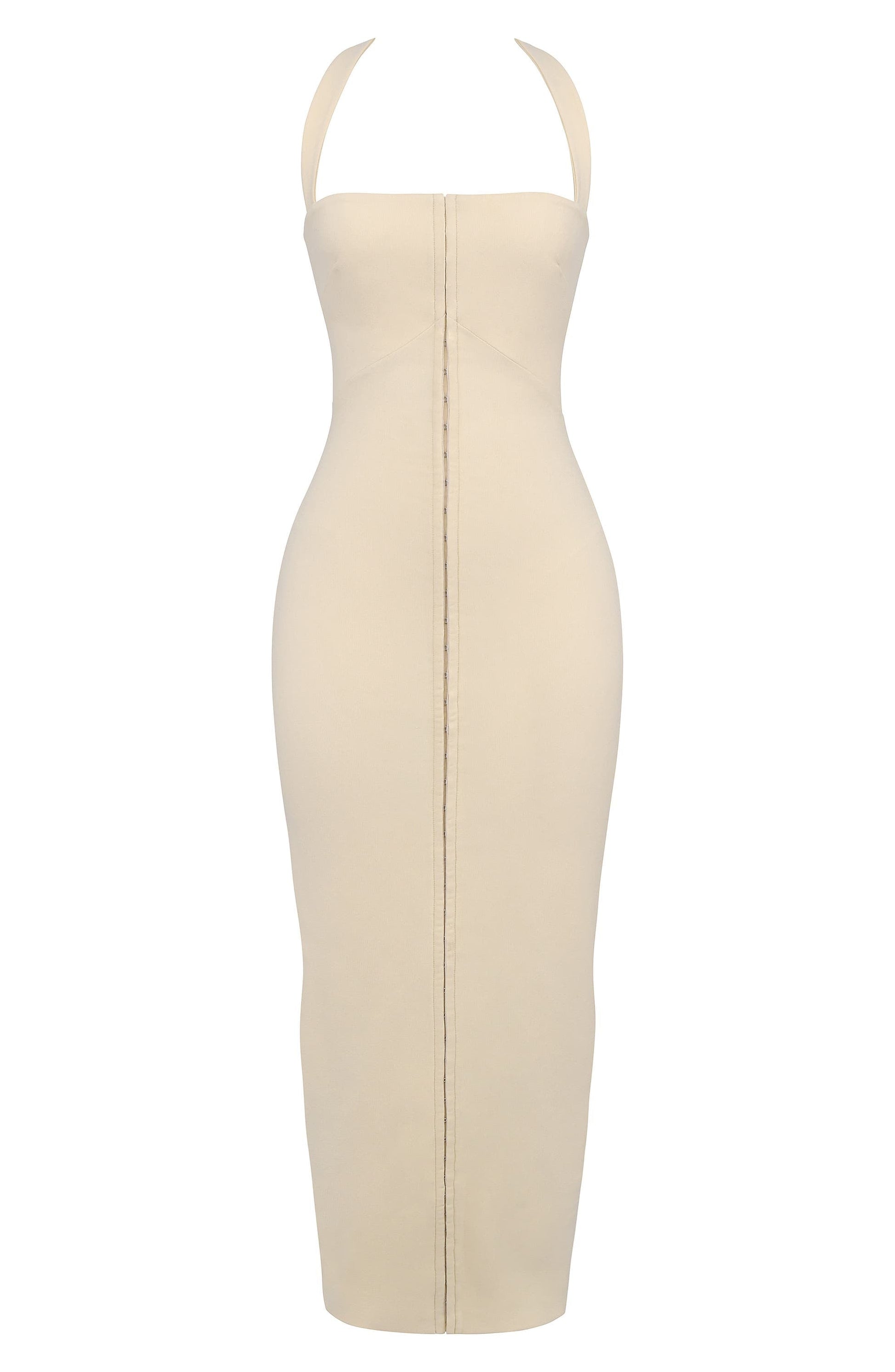 Aurora Maxi Kleid Rückansicht in Ecru
