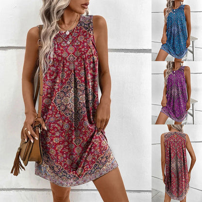 Damen Sommerkleid Retro Freizeitkleid - Norvielle