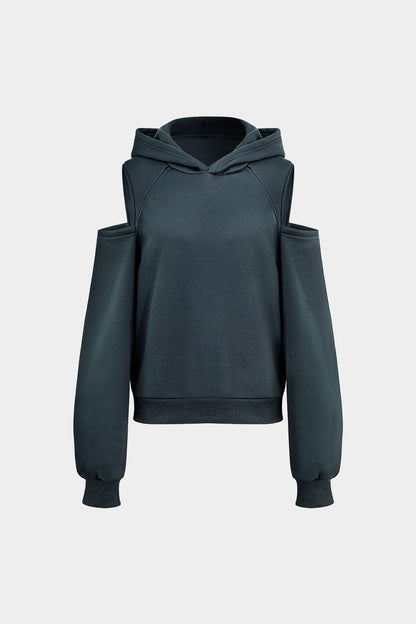 Damen Hoodie-Set mit Cut-Outs Trendy